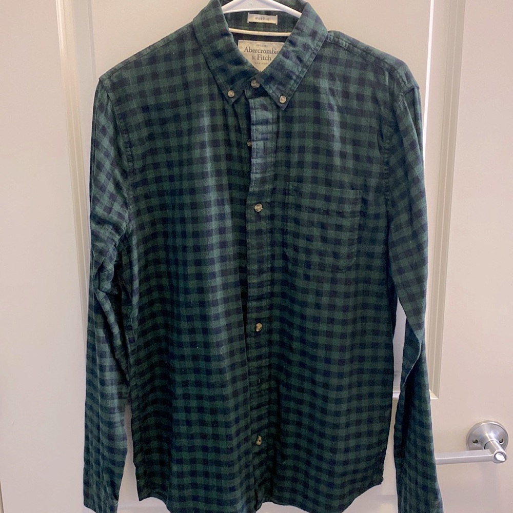 Abercrombie & Fitch mens plaid shirt